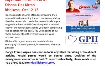 IMP Info on upcoming KD Kirtan Passes