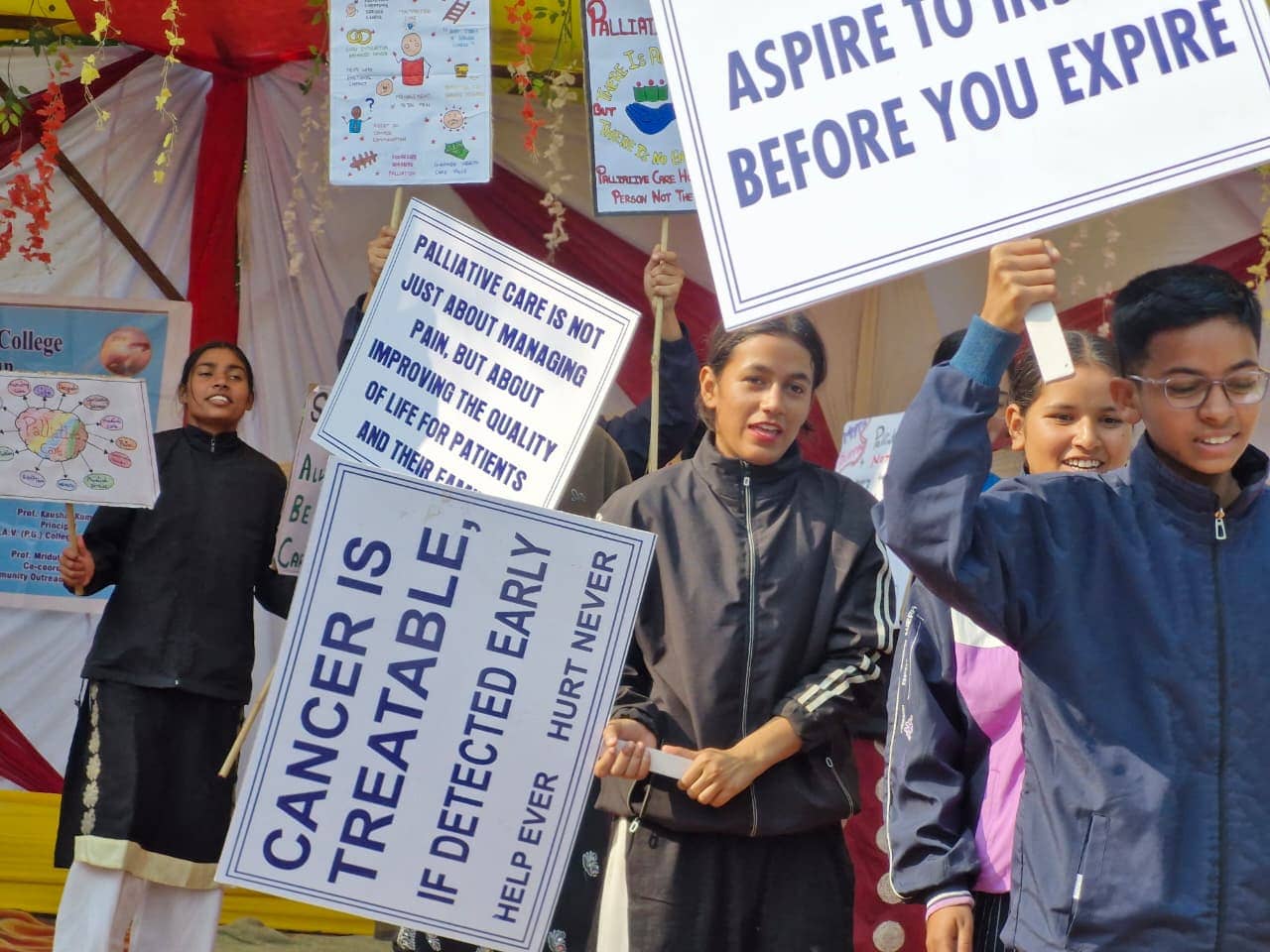 Dhoolkot Village hears about Palliative Care
